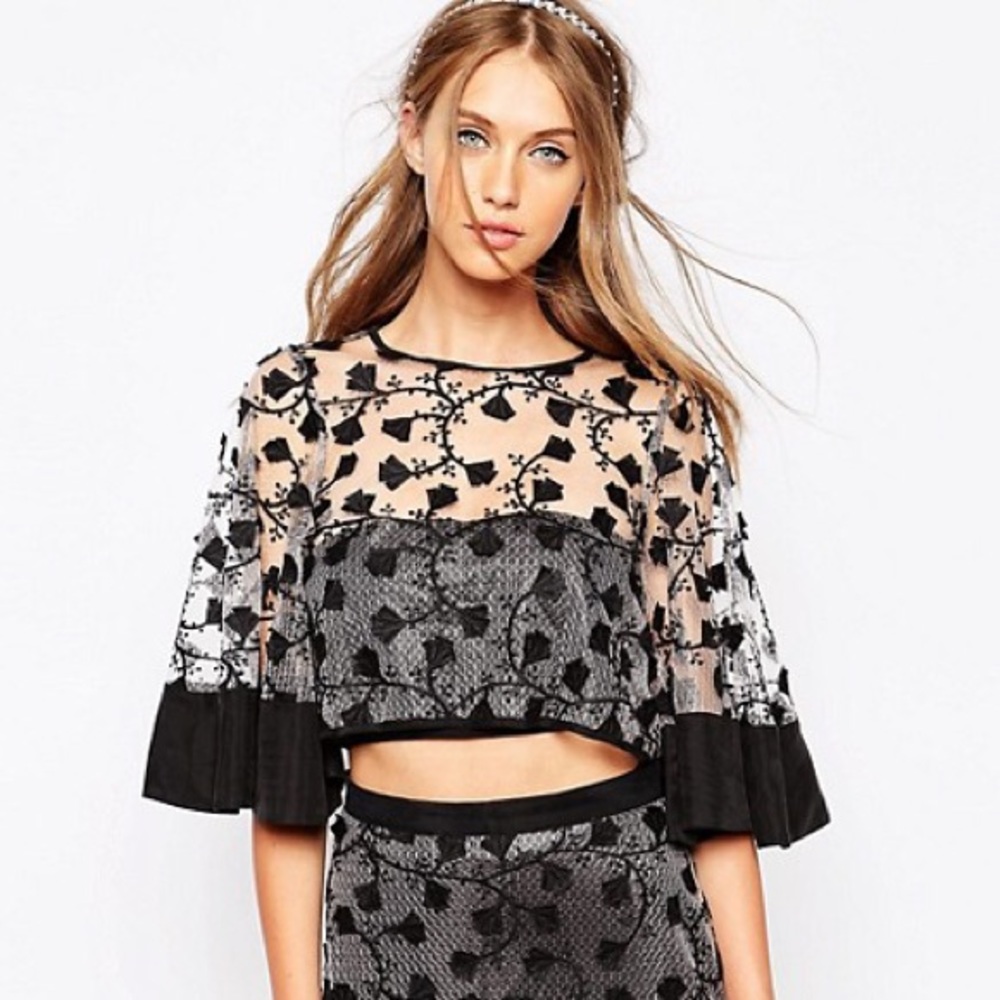 Last Call♦️Alice McCall Sheer Cropped Top - Picture 2 of 5